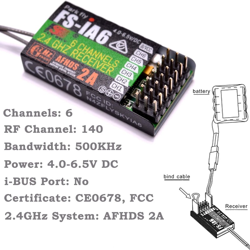 Flysky FS-IA6 Receiver 6CH Dua - Drone Racing Battery 리뷰 및 가격