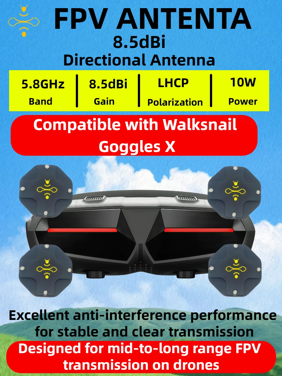 8.5dBi High Gain LHCP 5.8GHz D - Drone Racing Goggles 리뷰 및 가격