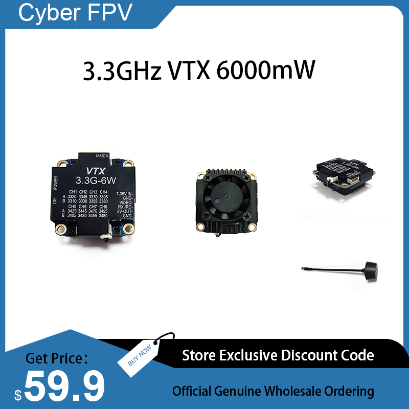 3.3GHz VTX 6W Video Transmitte - Drone Racing Goggles 리뷰 및 가격