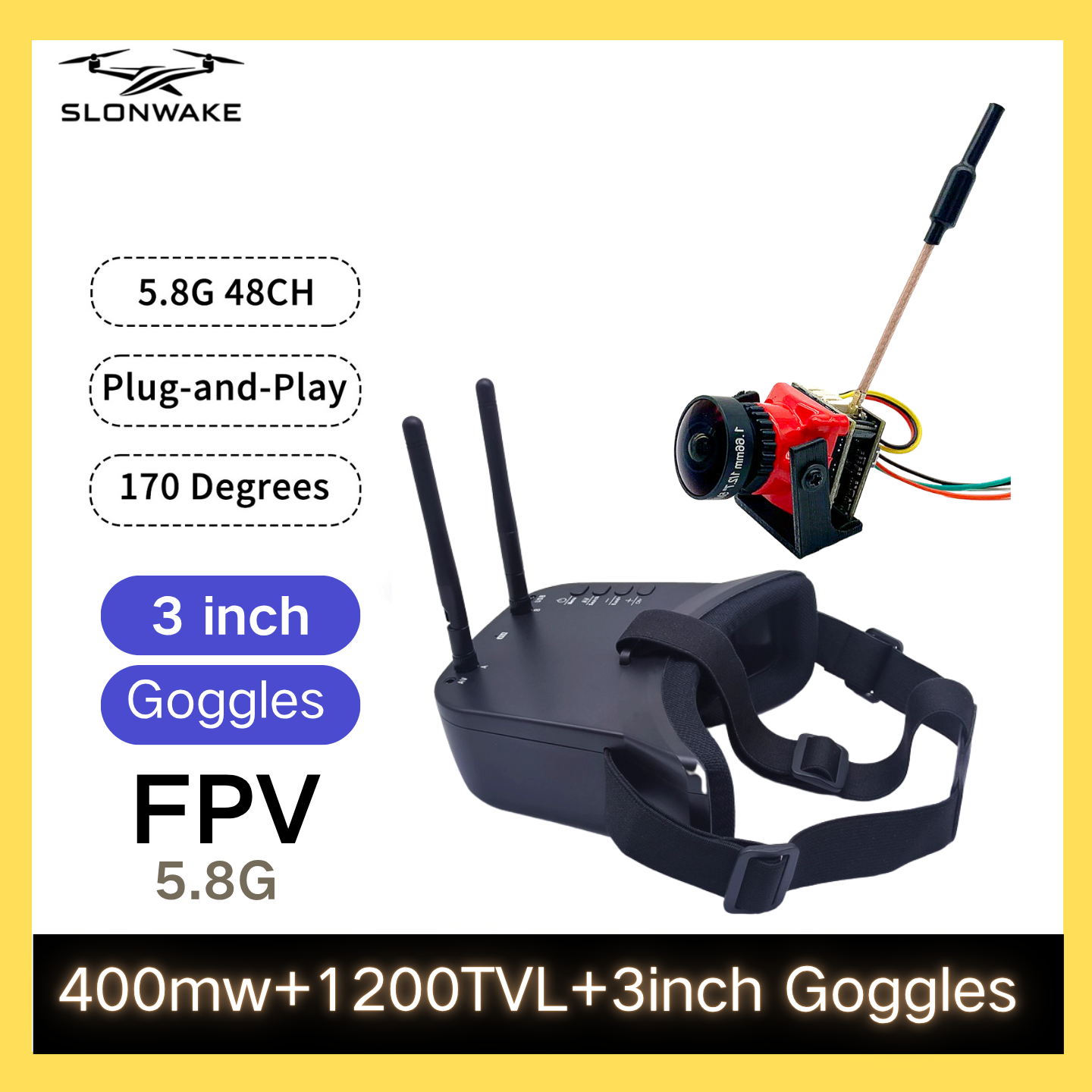 SLONWAKE 5.8G 48CH FPV 400mw V - Drone Racing Vtx 리뷰 및 가격