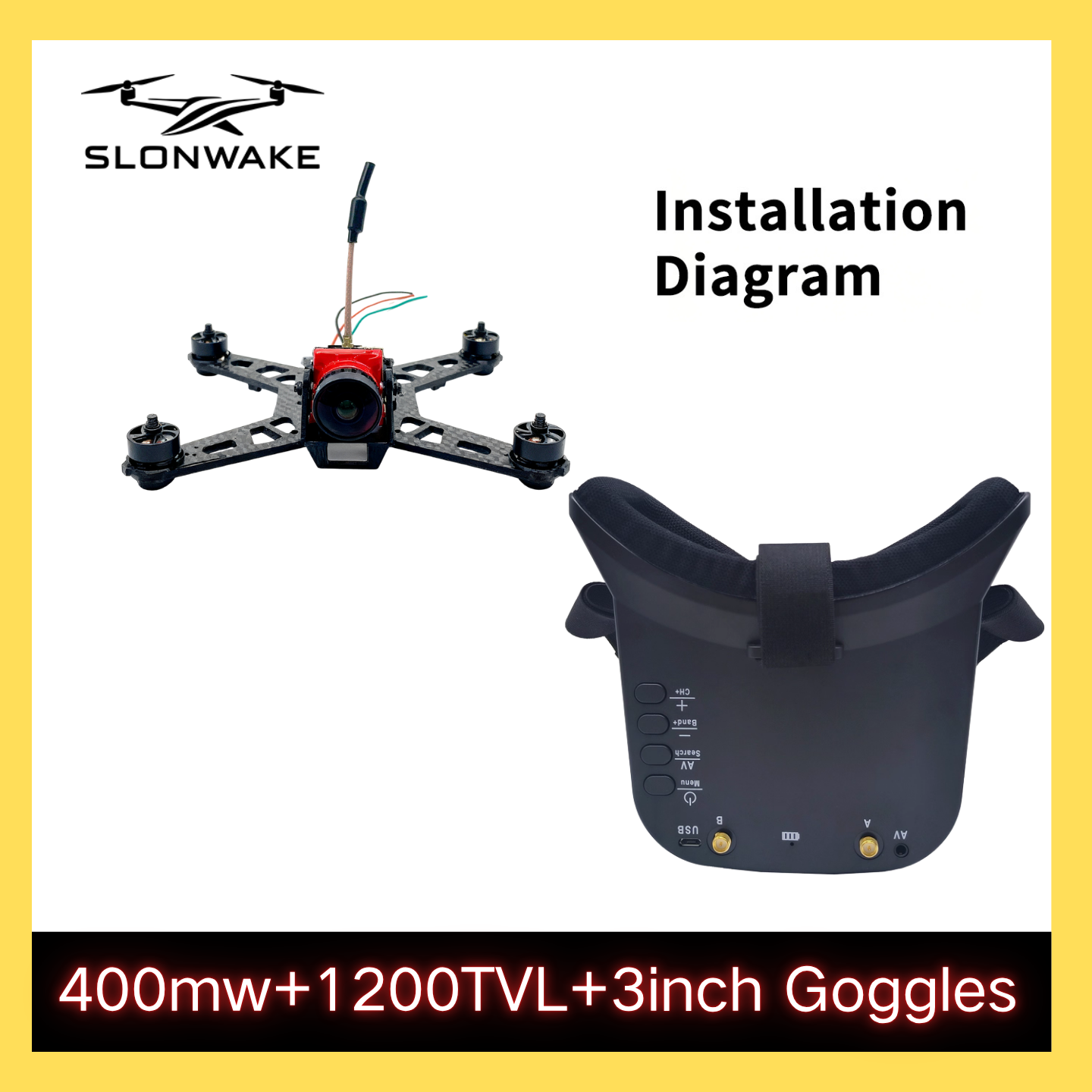 SLONWAKE 5.8G 48CH FPV 400mw V - Drone Racing Vtx 리뷰 및 가격