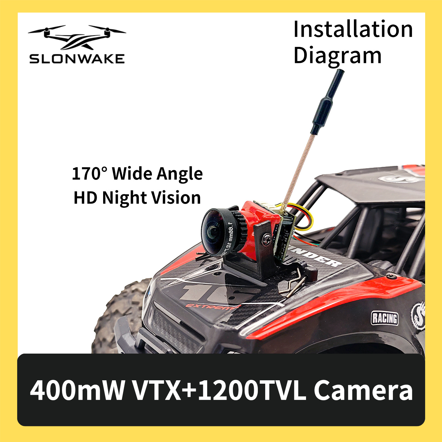 SLONWAKE 5.8G 48CH FPV 400mw V - Drone Racing Vtx 리뷰 및 가격