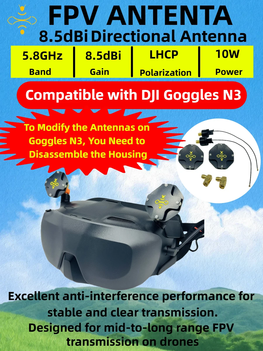 8.5dBi LHCP FPV Patch Antenna  - Drone Racing Goggles 리뷰 및 가격