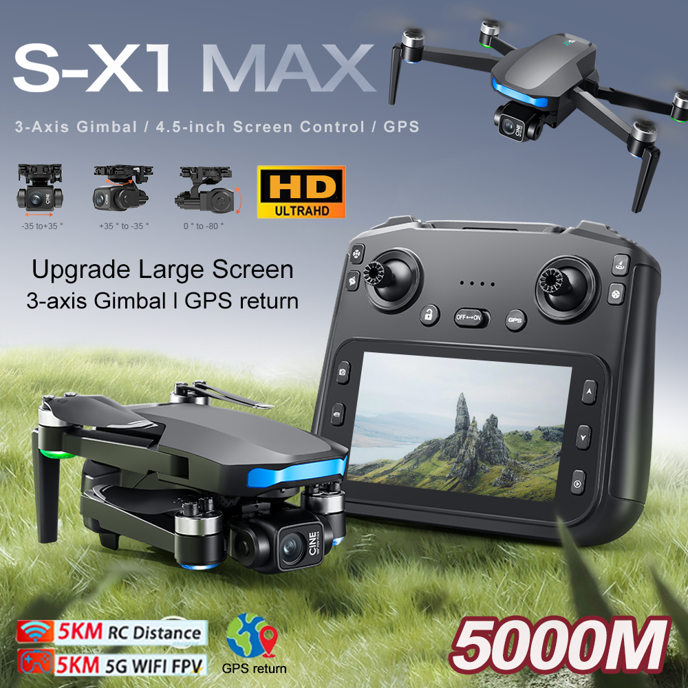 New S-X1 MAX Drone GPS 8K Prof - Drone Racing Camera 리뷰 및 가격