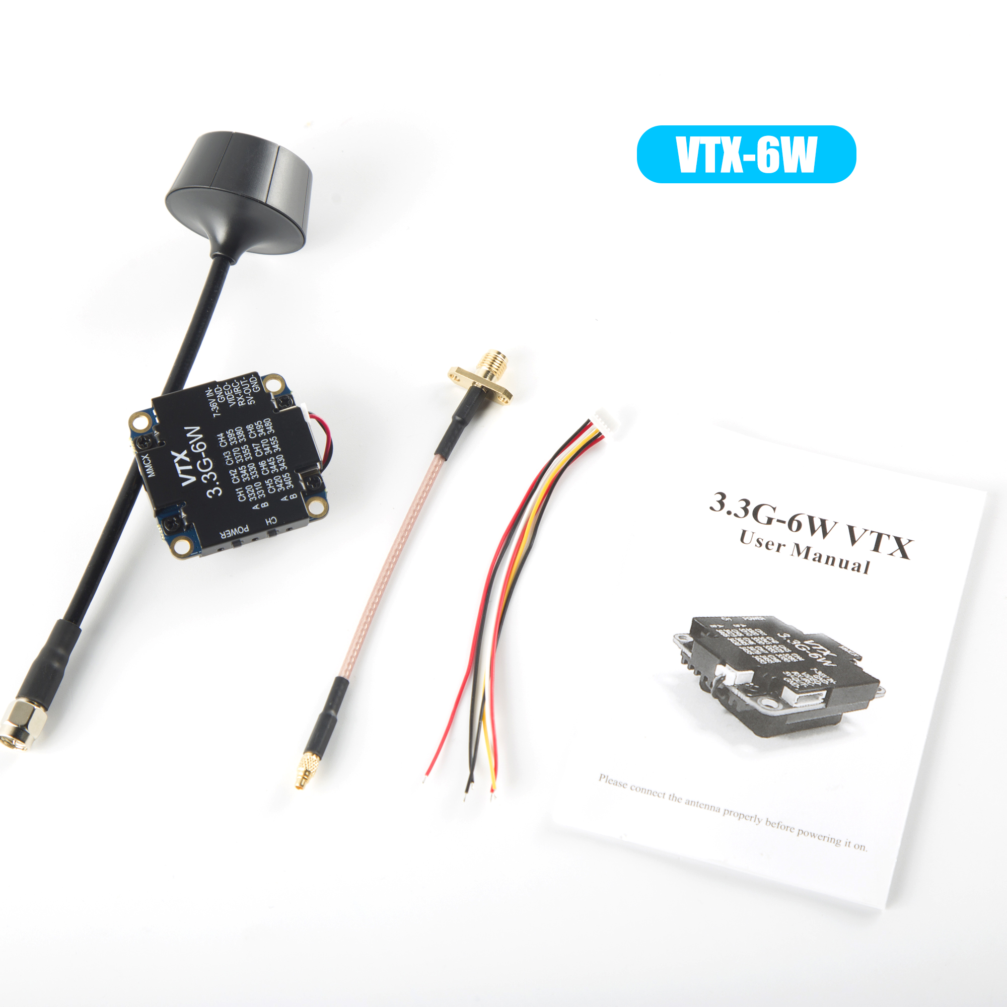 FPV Video Transmitter 3.3G 6W  - Drone Racing Vtx 리뷰 및 가격