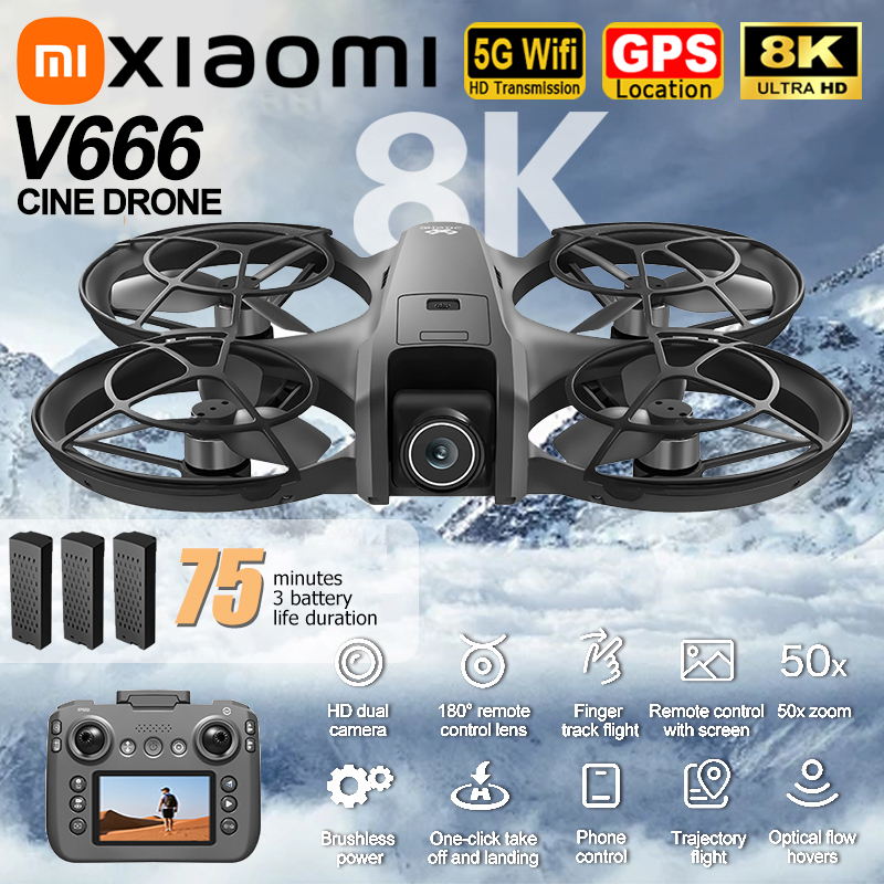Xiaomi V666 Drone 8K Aerial HD - Drone Racing Camera 리뷰 및 가격